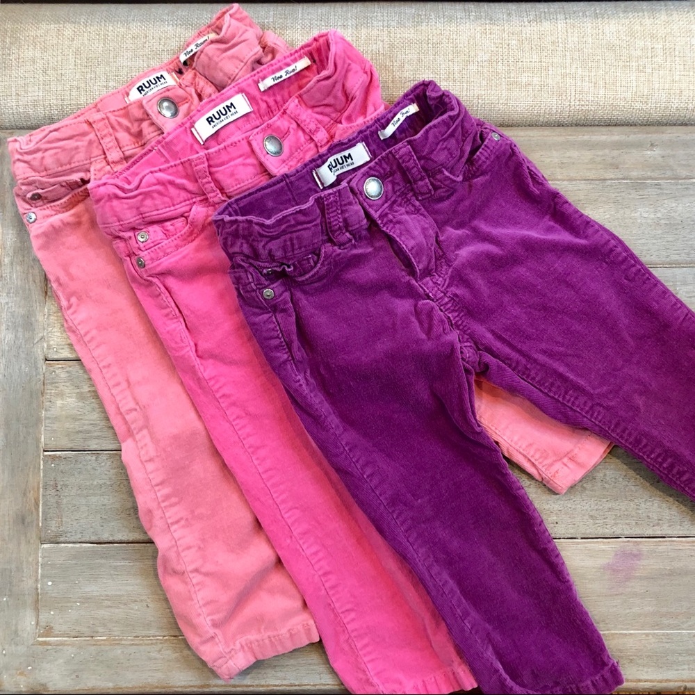 Lot of 3 pairs of corduroy pants